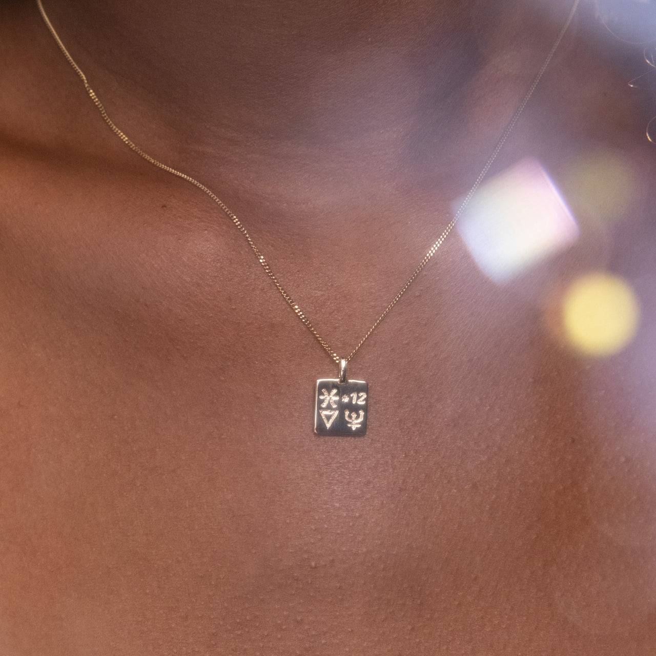 Pair of Circle and Square Bespoke Sigil Charms